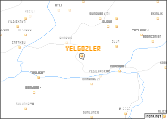 map of Yelgözler