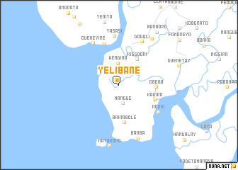 map of Yélibané