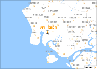 map of Yeligban