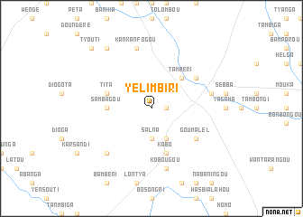 map of Yélimbiri