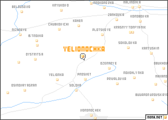 map of Yelionochka