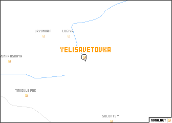 map of Yelisavetovka