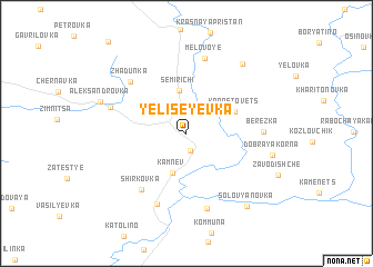 map of Yeliseyevka