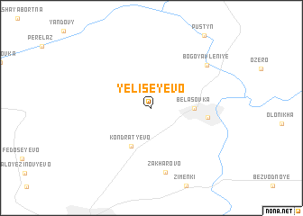 map of Yeliseyevo