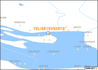 map of Yeliseyevskaya