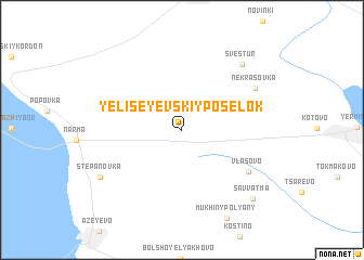 map of Yeliseyevskiy Poselok