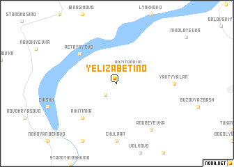 map of Yelizabetino