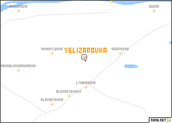 map of Yelizarovka