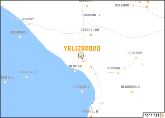 map of Yelizarovo