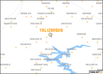 map of Yelizarovo