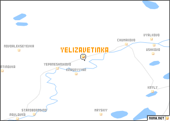 map of Yelizavetinka