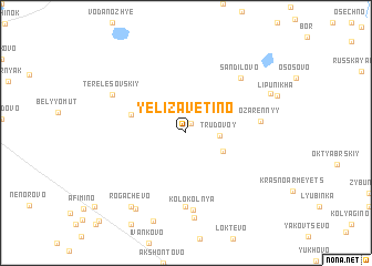 map of Yelizavetino