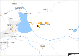 map of Yelizavetino