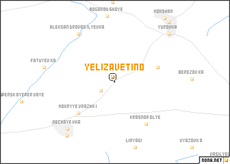 map of Yelizavetino