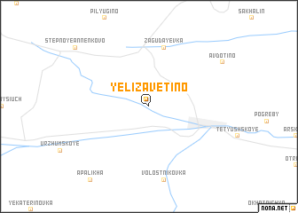 map of Yelizavetino