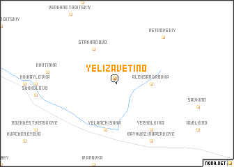 map of Yelizavetino