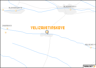 map of Yelizavetinskoye