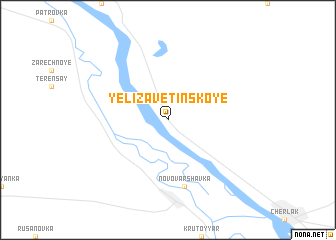 map of Yelizavetinskoye