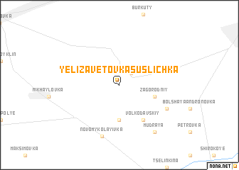 map of Yelizavetovka-Suslichka