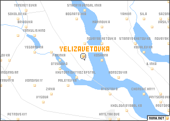 map of Yelizavetovka