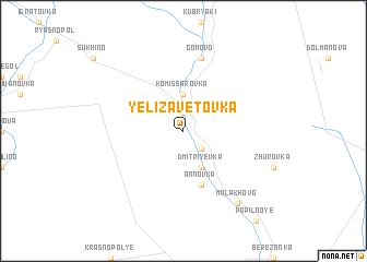 map of Yelizavetovka