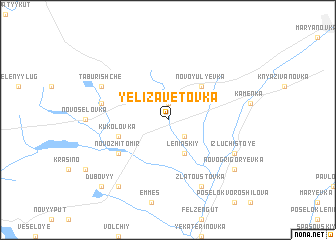 map of Yelizavetovka