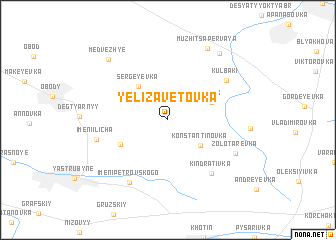 map of Yelizavetovka