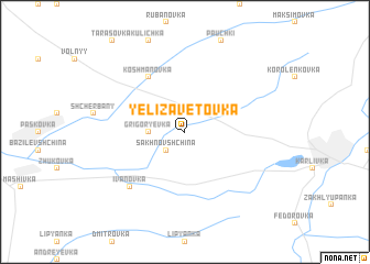 map of Yelizavetovka