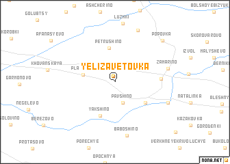 map of Yelizavetovka