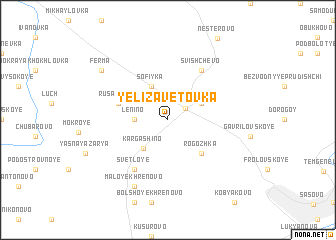 map of Yelizavetovka