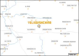 map of Yelʼkovshchina