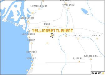 map of Yelling Settlement