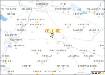 map of Yelling