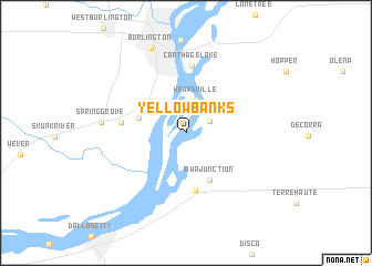 map of Yellow Banks