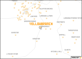 map of Yellow Branch