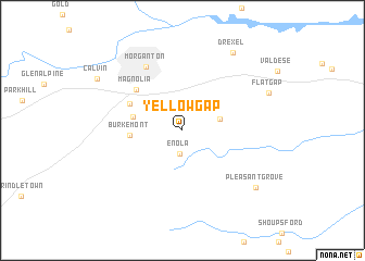 map of Yellow Gap