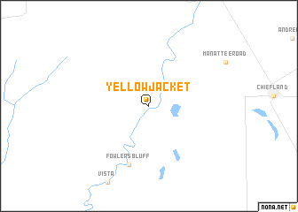map of Yellow Jacket