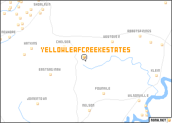 map of Yellowleaf Creek Estates