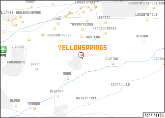 map of Yellow Springs