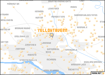 map of Yellow Tavern