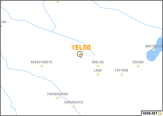 map of Yelʼno