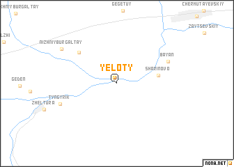 map of Yeloty