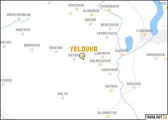 map of Yelovka
