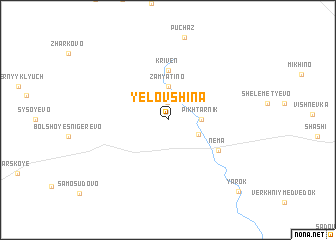 map of Yelovshina