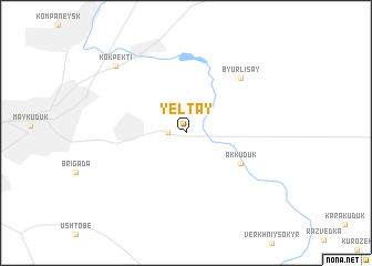 map of Yelʼtay