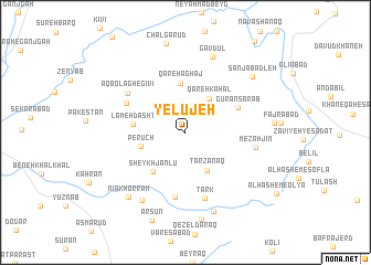 map of Yelūjeh