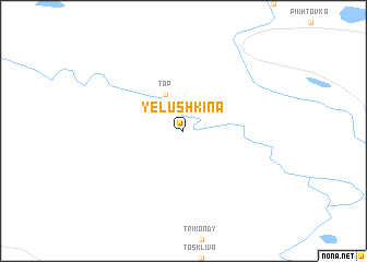 map of Yelushkina