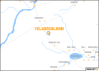 map of Yelwan Galambi