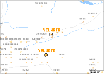 map of Yelwata