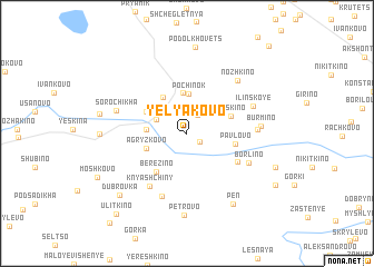 map of Yelyakovo